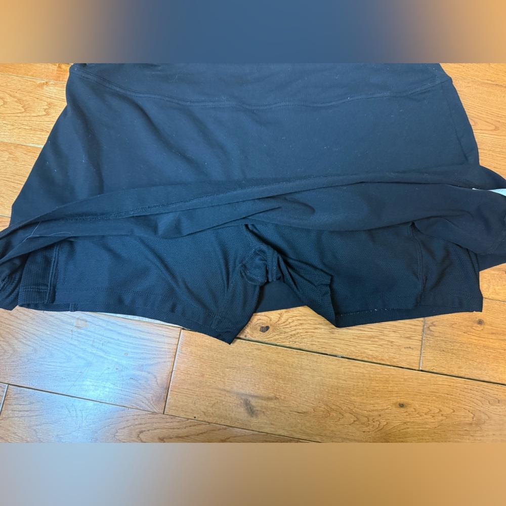 Athleta Black Athletic Skirt with Side Zip Pockets - Picture 5 of 5